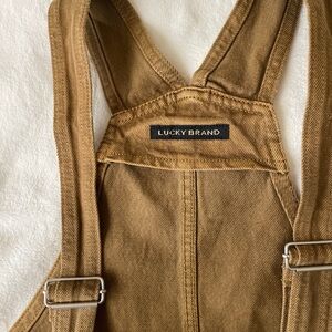 Brand New Lucky Brand Tan Overalls